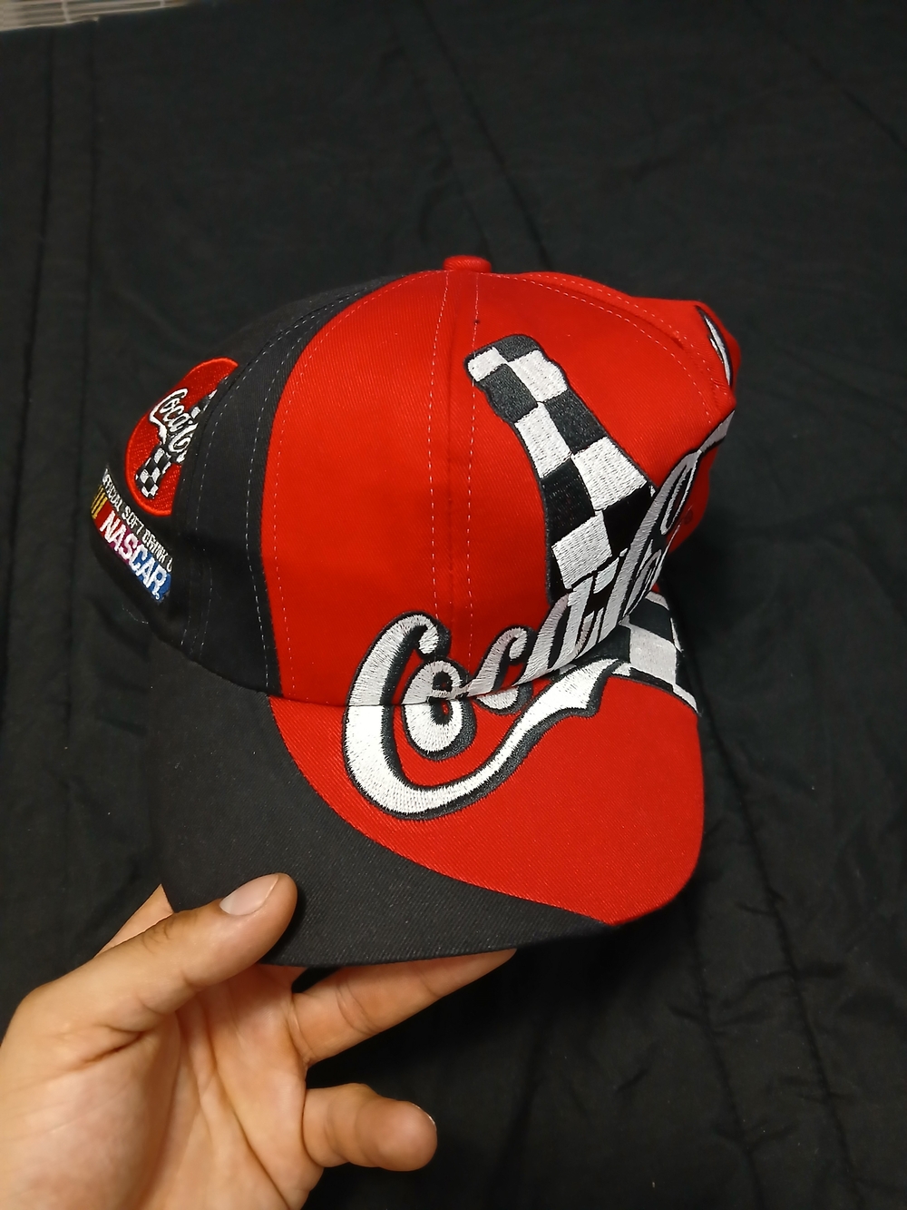 Coca-Cola Red and Black Racing Logo Cap